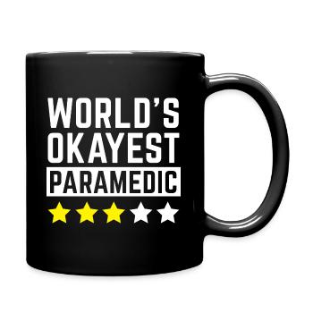 Welt Okayest Sanitäter - Tasse einfarbig - Schwarz - Rechts