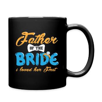 Père de la mariée J’ai aimé son premier mariage - Mug uni - noir - Droite