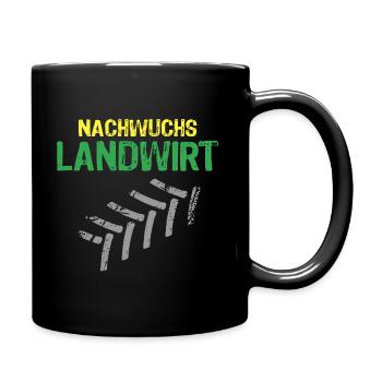Nachwuchs Landwirt Bauer Landwirtschaft - Tasse einfarbig - Schwarz - Rechts