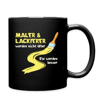 Beste Maler Design für Maler und Lackierer - Tasse einfarbig - Schwarz - Rechts