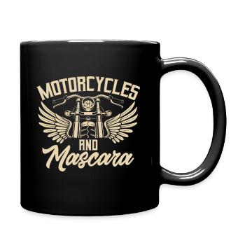 Femmes Moto Motard Fille MotoCycliste - Mug uni - noir - Droite