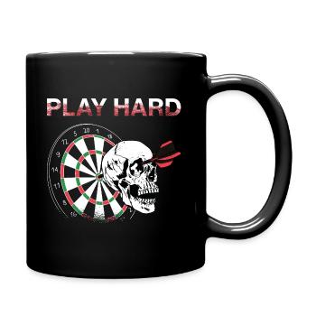 Funny Dart Discs Competition Darts - Full Colour Mug - black - Right