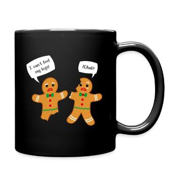 I Cant Feel My Legs What Lebkuchen Weihnachten - Tasse einfarbig - Schwarz - Rechts
