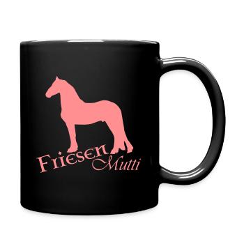 Friesen Mutti - Tasse einfarbig - Schwarz - Rechts