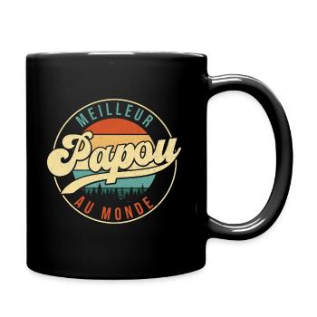 Meilleur papou au monde - Cadeau grand-père - Mug uni - noir - Droite
