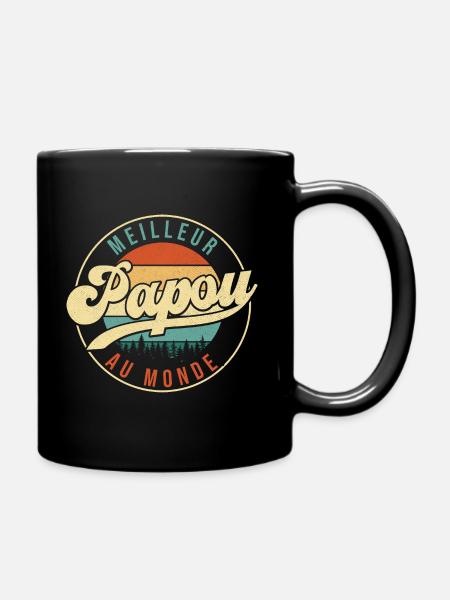 Meilleur papou au monde - Cadeau grand-père - Mug uni - noir
