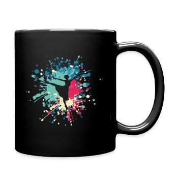 Danse Ballet Femme Color Splash - Mug uni - noir - Droite