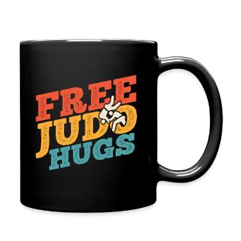 Japanischer Kampfsport Judo - Tasse einfarbig - Schwarz - Rechts