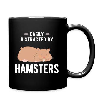 Nagetier Hamster - Tasse einfarbig - Schwarz - Rechts