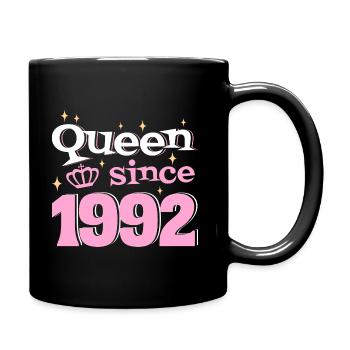 Königin seit 1992 30-jähriges Jubiläum der Frau - Tasse einfarbig - Schwarz - Rechts