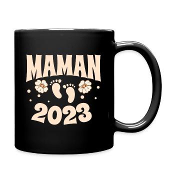 Grossesse Femme Enceinte - Future Maman 2023 - Mug uni - noir - Droite