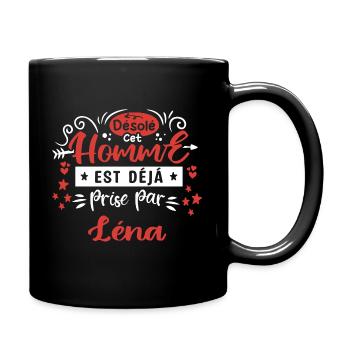 Cadeau Homme déja pris par léna - Mug uni - noir - Droite