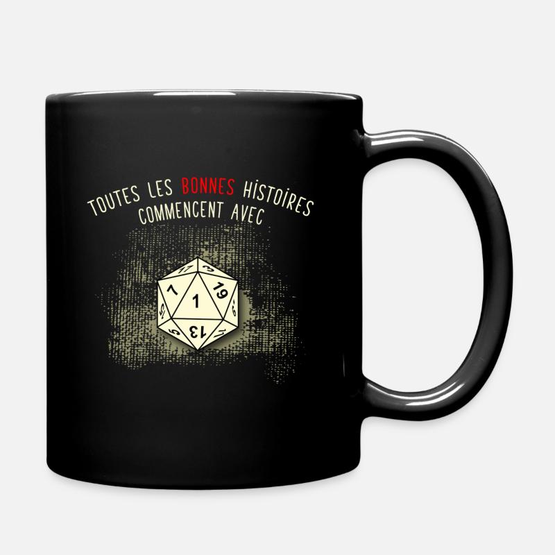 Toutes les bonnes histoires - Mug uni - noir