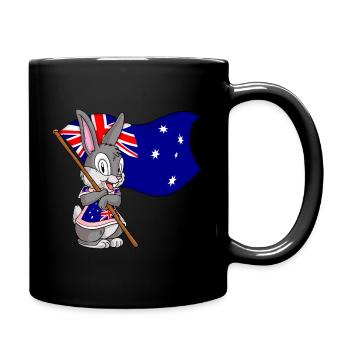 Australian Rabbit - Full Colour Mug - black - Right