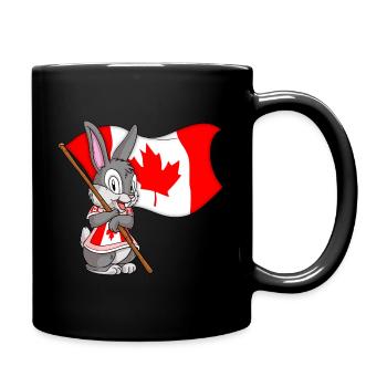 Lapin du Canada - Mug uni - noir - Droite