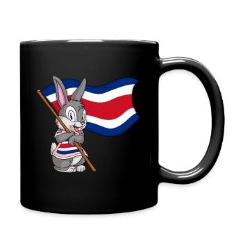 Costa Rica Rabbit - Full Colour Mug - black - Right