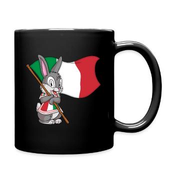 Italie Lapin - Mug uni - noir - Droite