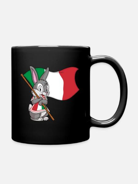 Italie Lapin - Mug uni - noir