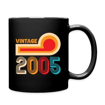 2005 Vintage - Tasse einfarbig - Schwarz - Rechts