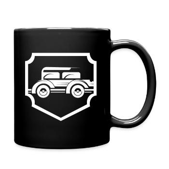 Oldtimer - Auto - Nostalgisch - Fahrzeuge - USA - Tasse einfarbig - Schwarz - Rechts