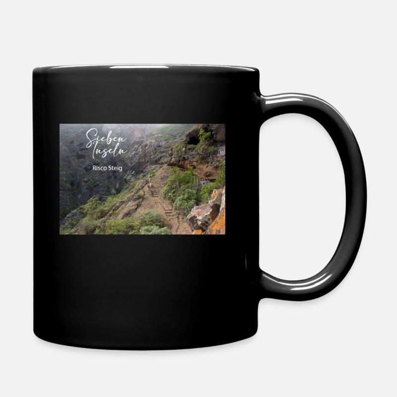 Risco Steig Teneriffa - Tasse einfarbig - Schwarz