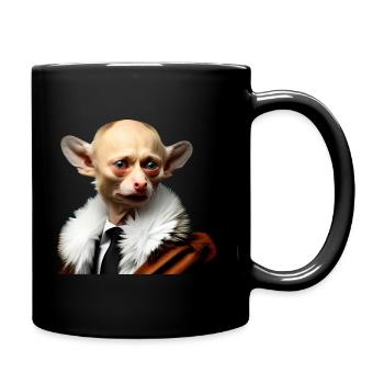 FCK PTN - Tasse einfarbig - Schwarz - Rechts
