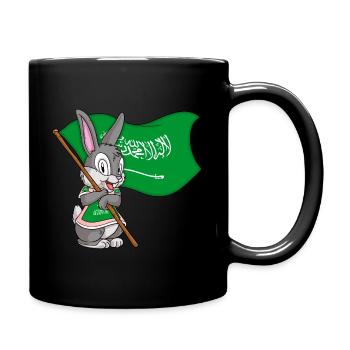 Saudi-Araber Hase - Tasse einfarbig - Schwarz - Rechts