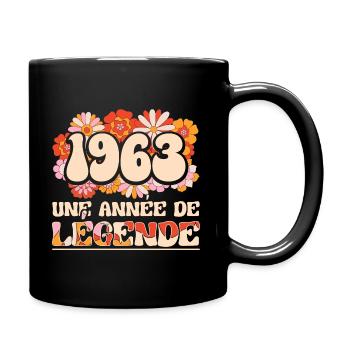 Année De Légende 1963 Femme 60 Ans Anniversaire - Mug uni - noir - Droite