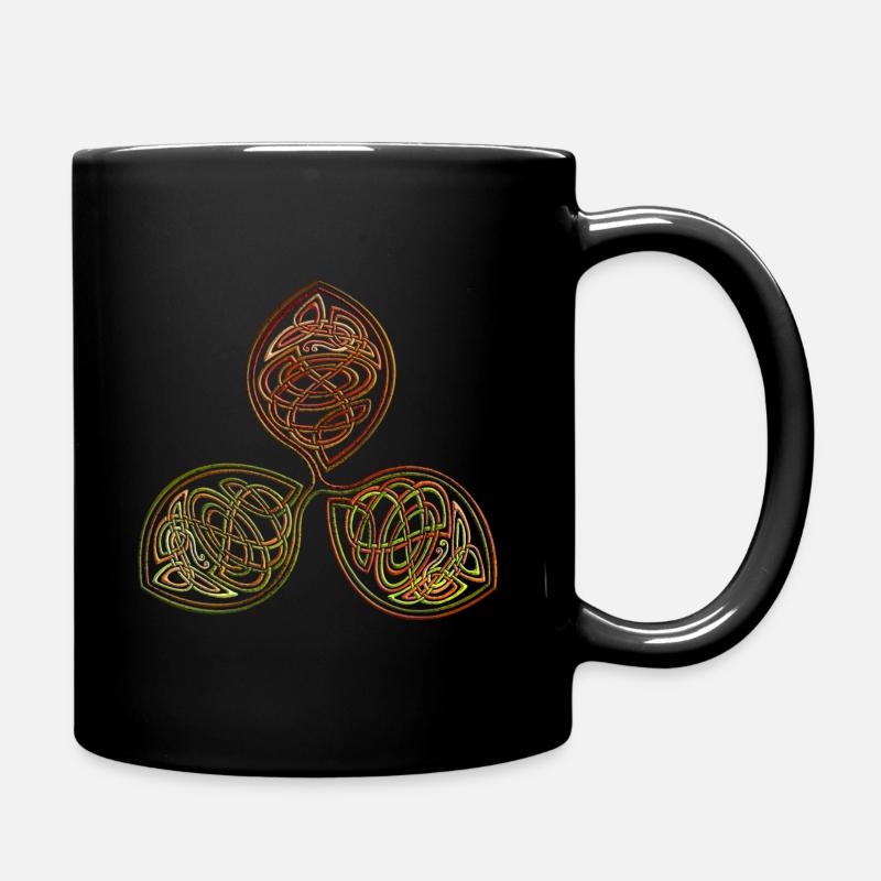 Kleeblatt Wikinger - Tasse einfarbig - Schwarz