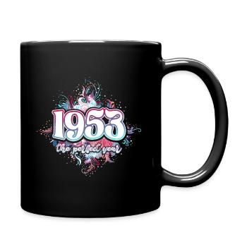 Fête Anniversaire Femme 1953 70 Ans Anniversaire - Mug uni - noir - Droite