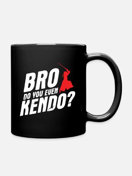 Japanischer Schwertkampf Kendo - Tasse einfarbig - Schwarz