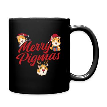 Nagetier Meerschwein Meerschweinchen - Tasse einfarbig - Schwarz - Rechts