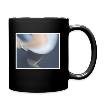 Flou de mouvement - Course à pied - semi-marathon - Mug uni - noir - Droite
