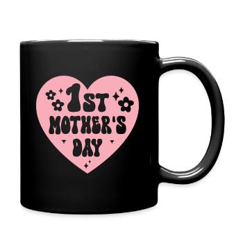 First Mother's Day Mom - Full Colour Mug - black - Right