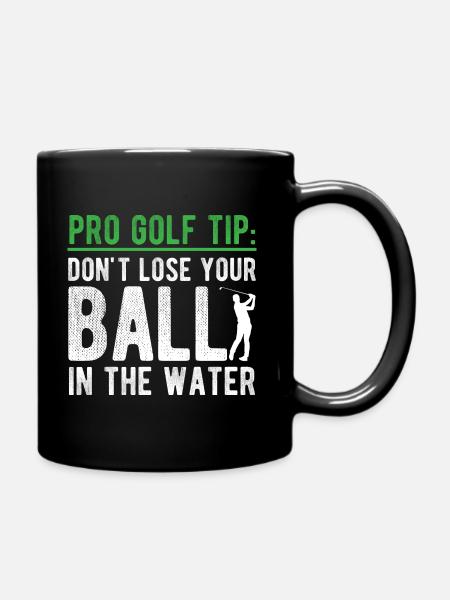 Golfplatz zum Golfen Golf - Tasse einfarbig - Schwarz