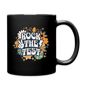 Phrase Motivation Examen Étudiant Enseignant - Mug uni - noir - Droite