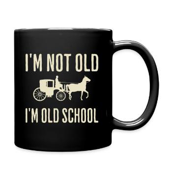 Ich bin nicht alt, ich bin klassischer Opa - Tasse einfarbig - Schwarz - Rechts