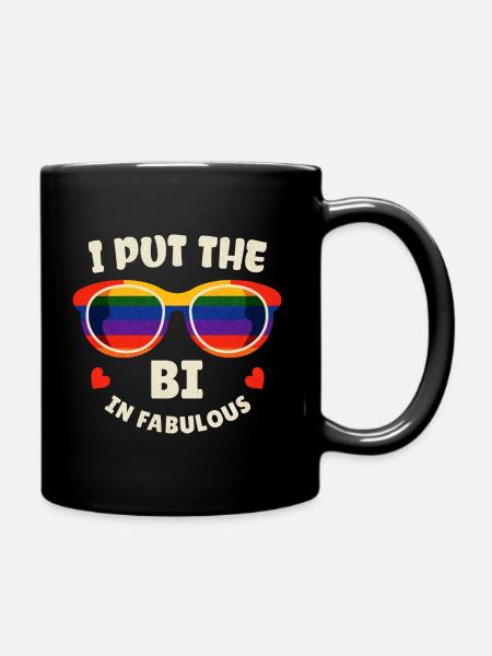 Bi Dans Fabuleux Marche Fiertés LGBT Gay Pride - Mug uni - noir