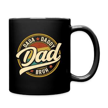 Dada Papa Bruh Vatertagsgeschenk 2024 - Tasse einfarbig - Schwarz - Rechts