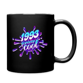 Cooles Jahr 1993 Jubiläum 30 Jahre - Tasse einfarbig - Schwarz - Rechts