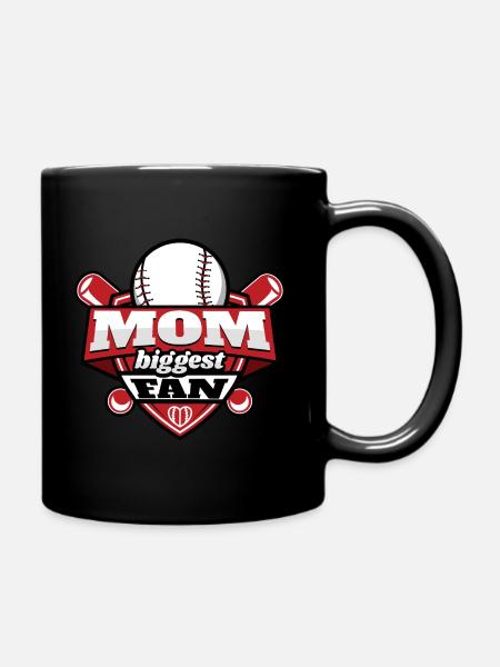 Größte Baseball-Fan-Mutter - Tasse einfarbig - Schwarz