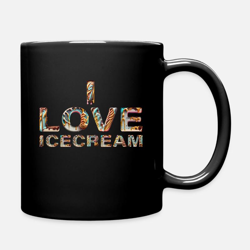 ICECREAM - Tasse einfarbig - Schwarz