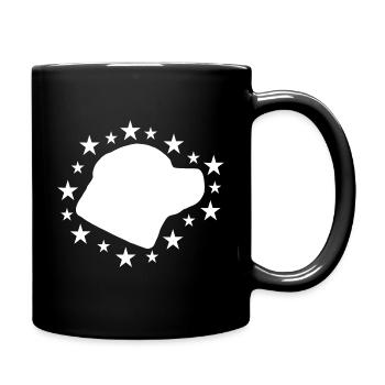 Rottweiler - Tasse einfarbig - Schwarz - Rechts