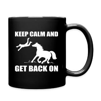 Drôle de cavalier - Mug uni - noir - Droite