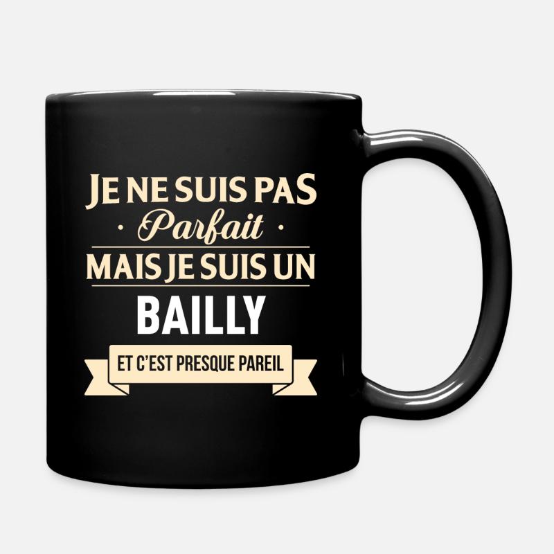 Cadeau Humour Bailly nom de famille Idée - Mug uni - noir