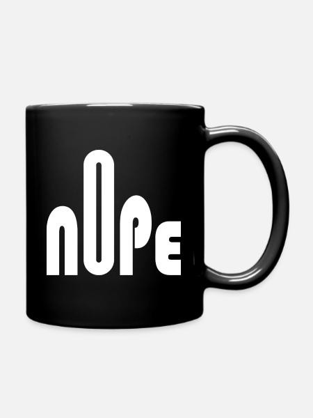 Nope - Tasse einfarbig - Schwarz