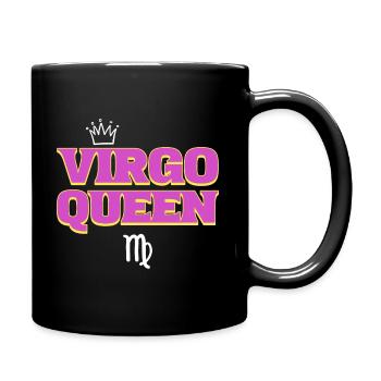 Virgo Queen Astrologen - Tasse einfarbig - Schwarz - Rechts