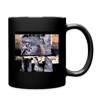 YES, THAT‘s ART. - Tasse einfarbig - Schwarz - Rechts