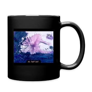 YES, THAT's ART. - Tasse einfarbig - Schwarz - Rechts