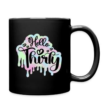 Célébrer 30ème Anniversaire Femme 30 Ans Tie Dye - Mug uni - noir - Droite